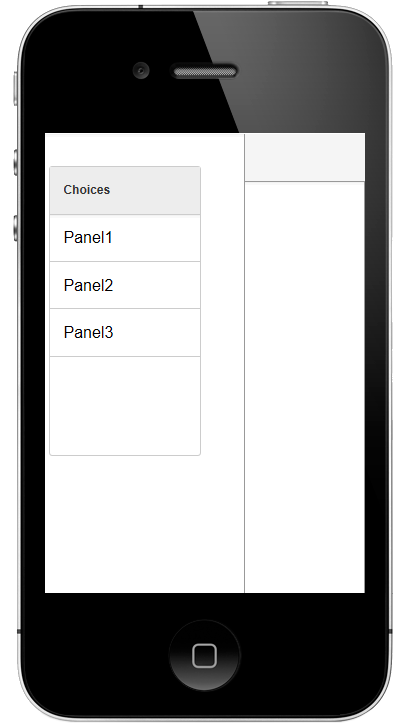 The Menu Panel